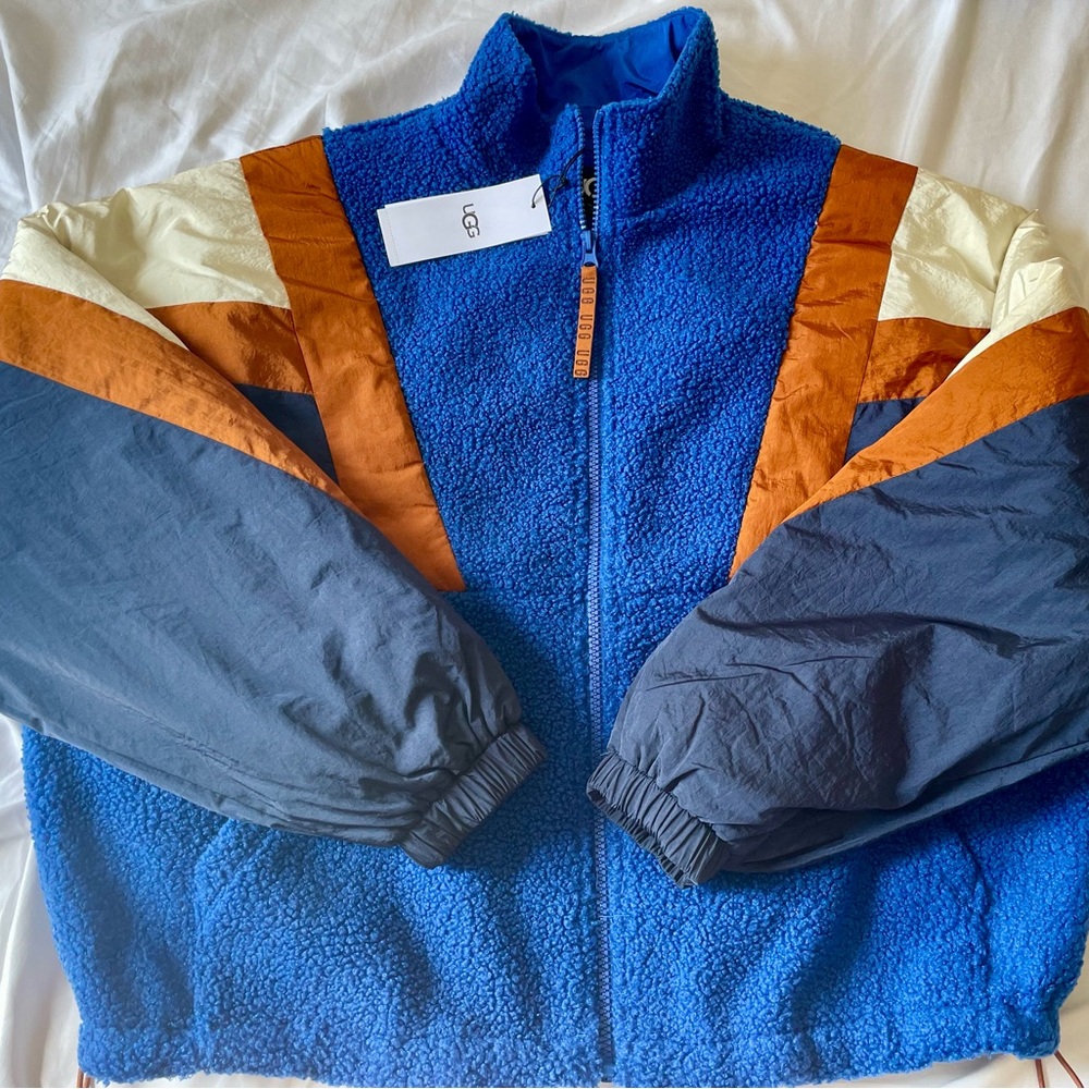 UGG Women's Kieren Uggfluff / Nylon Jacket Coat size medium